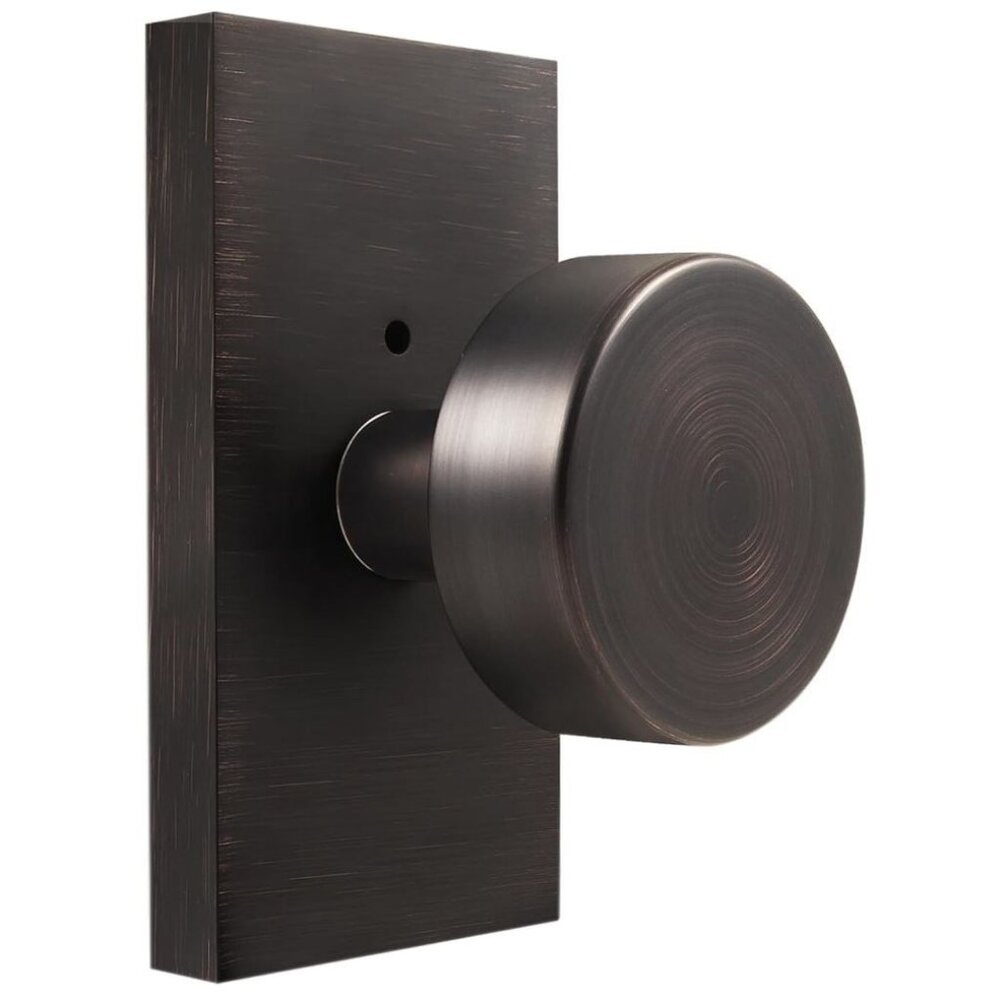 Oil Rubbed Bronze Door Knobs Interior with Lock, Privacy Vintage Door Knobs Oil